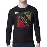 Minnesota Wild Starter Shield Long Sleeve Graphic T-Shirt - Black | US 201622130
