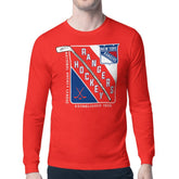 New York Rangers Starter Shield Long Sleeve Graphic T-Shirt - Red | US 201622159