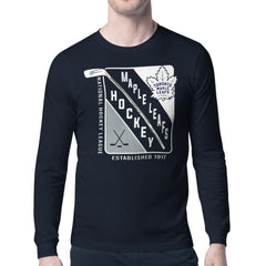 Toronto Maple Leafs Starter Shield Long Sleeve Graphic T-Shirt - Navy | US 201622212