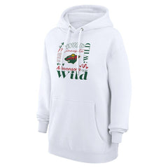 Minnesota Wild G-III 4Her by Carl Banks Women's Collage Team Graphic Tri-Blend Fleece Pullover Hoodie - White | US 201622832