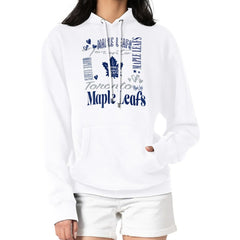 Toronto Maple Leafs G-III 4Her by Carl Banks Women's Collage Team Graphic Tri-Blend Fleece Pullover Hoodie - White | US 201622835