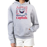 Washington Capitals G-III 4Her by Carl Banks Women's Collage Team Graphic Fleece Pullover Hoodie - Heather Gray | US 201622880
