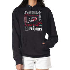 Carolina Hurricanes G-III 4Her by Carl Banks Women's Collage Team Graphic Tri-Blend Fleece Pullover Hoodie - Black | US 201622888