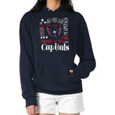 Washington Capitals G-III 4Her by Carl Banks Women's Collage Team Graphic Tri-Blend Fleece Pullover Hoodie - Navy | US 201622897