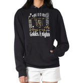 Vegas Golden Knights G-III 4Her by Carl Banks Women's Collage Team Graphic Tri-Blend Fleece Pullover Hoodie - Black | US 201622922