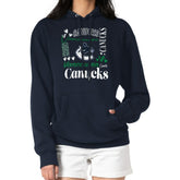 Vancouver Canucks G-III 4Her by Carl Banks Women's Collage Team Graphic Tri-Blend Fleece Pullover Hoodie - Navy | US 201622929