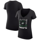 Dallas Stars G-III 4Her by Carl Banks Women's Super-Slim Fit Lightweight Collage Team Graphic T-Shirt - Black | US 201623046