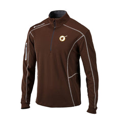 San Diego Padres Columbia Cooperstown Collection Omni-Wick Shotgun Quarter-Zip Top - Brown Tops