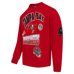 Tampa Bay Buccaneers Pro Standard Turn It Up Drop Shoulder Pullover Sweatshirt - Red Pullover