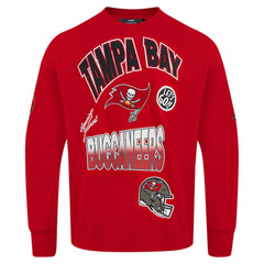 Tampa Bay Buccaneers Pro Standard Turn It Up Drop Shoulder Pullover Sweatshirt - Red Pullover
