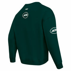 New York Jets Pro Standard Turn It Up Drop Shoulder Pullover Sweatshirt - Green Pullover