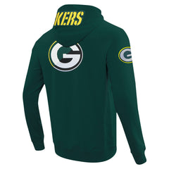 Green Bay Packers Pro Standard Split Logo Double Knit Full-Zip Hoodie - Green Hoodies