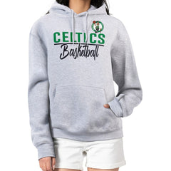 Boston Celtics G-III 4Her by Carl Banks Women's Graphics Fleece Pullover Hoodie Heather Gray outlet