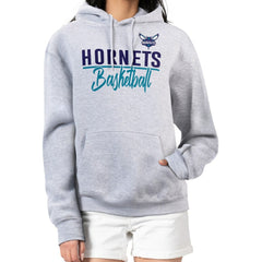 Charlotte Hornets G-III 4Her by Carl Banks Women's Graphics Fleece Pullover Hoodie Heather Gray outlet