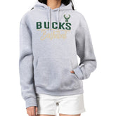 Milwaukee Bucks G-III 4Her by Carl Banks Women's Graphics Fleece Pullover Hoodie Heather Gray outlet