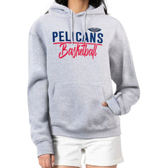 New Orleans Pelicans G-III 4Her by Carl Banks Women's Graphics Fleece Pullover Hoodie Heather Gray outlet