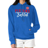 Detroit Pistons G-III 4Her by Carl Banks Women's Graphics Fleece Pullover Hoodie Blue