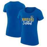 Golden State Warriors G-III 4Her by Carl Banks Women's Super-Slim Fit Lightweight Team Sport V-Neck T-Shirt Royal