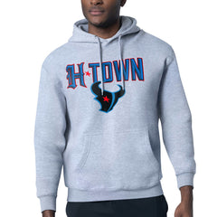 Houston Texans Starter H-Town Graphic Fleece Pullover Hoodie - Heather Gray Hoodies