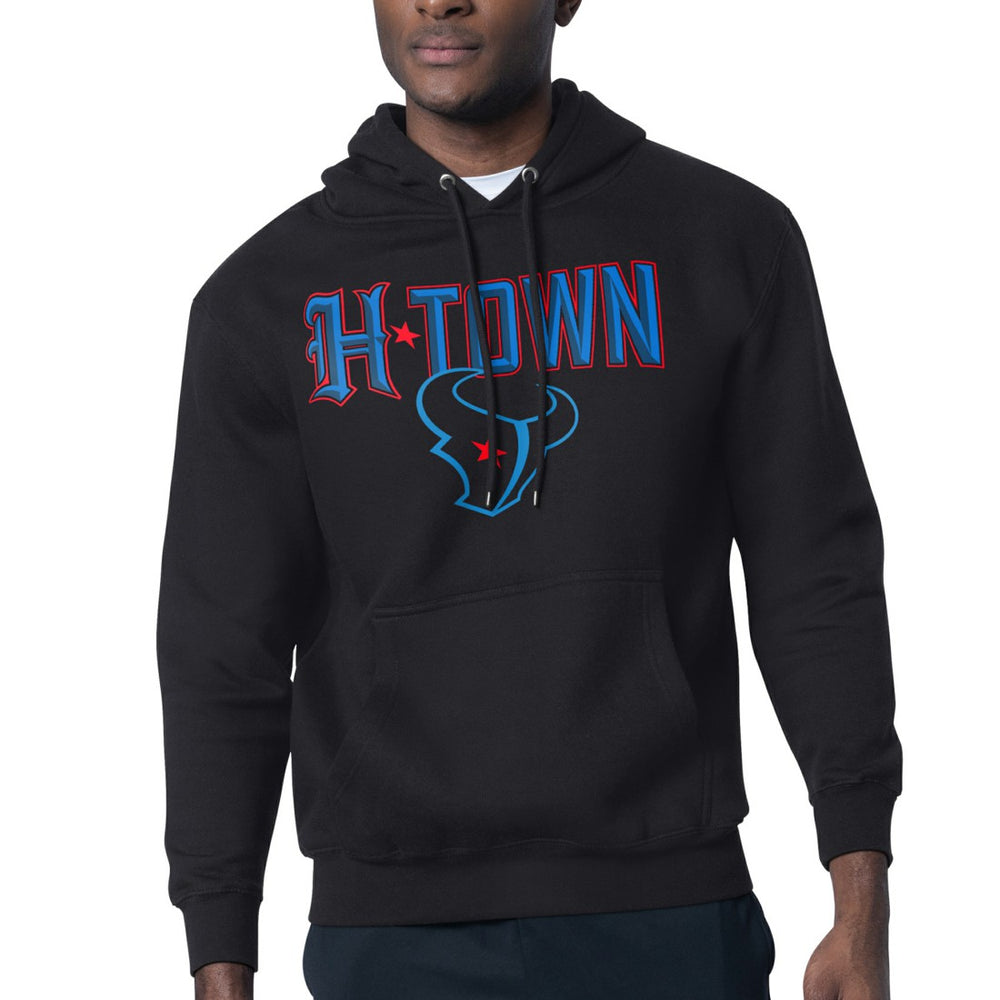 Houston Texans Starter H-Town Graphic Fleece Pullover Hoodie - Black Hoodies