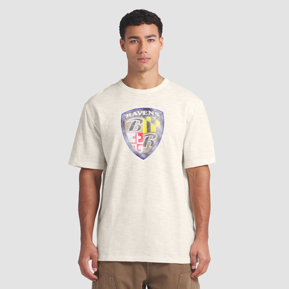 Baltimore Ravens Slub T-Shirt - Cream T-shirts