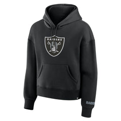 Las Vegas Raiders Women's Legacy Fleece Pullover Hoodie - Black Hoodies