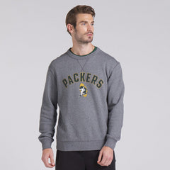 Green Bay Packers Loop Terry Pullover Sweatshirt - Heather Gray Pullover