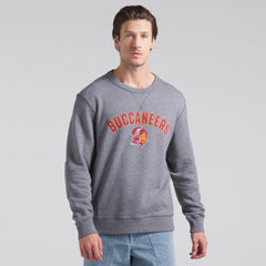 Tampa Bay Buccaneers Loop Terry Pullover Sweatshirt - Heather Gray Pullover