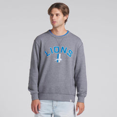 Detroit Lions Loop Terry Pullover Sweatshirt - Heather Gray Pullover