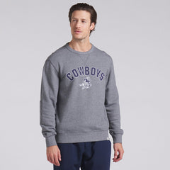 Dallas Cowboys Loop Terry Pullover Sweatshirt - Heather Gray Pullover
