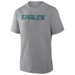 Philadelphia Eagles Pass Rush Tri-Blend T-Shirt - Heather Gray T-shirts