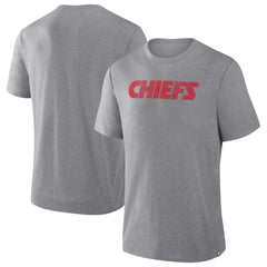 Kansas City Chiefs Pass Rush Tri-Blend T-Shirt - Heather Gray T-shirts