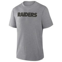 Las Vegas Raiders Pass Rush Tri-Blend T-Shirt - Heather Gray T-shirts
