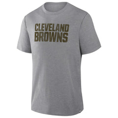 Cleveland Browns Pass Rush Tri-Blend T-Shirt - Heather Gray T-shirts