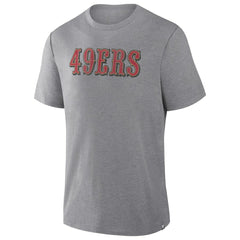 San Francisco 49ers Pass Rush Tri-Blend T-Shirt - Heather Gray T-shirts