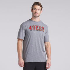 San Francisco 49ers Pass Rush Tri-Blend T-Shirt - Heather Gray T-shirts