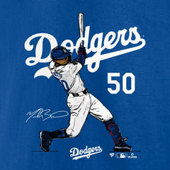 Mookie Betts Los Angeles Dodgers Player Swing T-Shirt - Royal T-shirts