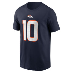 Bo Nix Denver Broncos Player Name & Number T-Shirt - Navy T-shirts