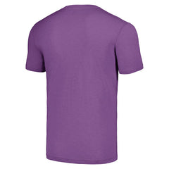 J.J. McCarthy Minnesota Vikings Homage Unisex Caricature Player Tri-Blend T-Shirt - Purple T-shirts