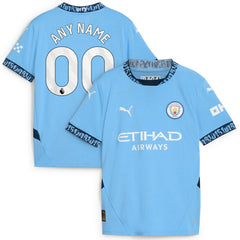Manchester City Youth 2024/25 Home Replica Custom Jersey Light Blue - Puma on sale