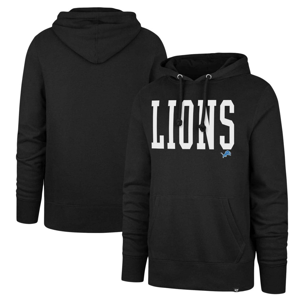 Detroit Lions '47 Dime Headline Pullover Hoodie - Black Hoodies