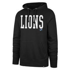 Detroit Lions '47 Dime Headline Pullover Hoodie - Black Hoodies