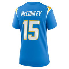 Ladd McConkey Los Angeles Chargers Women's Game Jersey - Powder Blue Jerseys