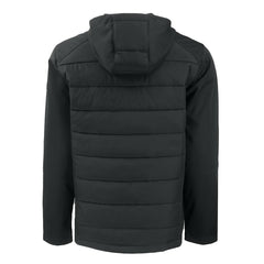 Atlanta Falcons Cutter & Buck Evoke Hybrid Eco Softshell Recycled Full-Zip Hoodie Jacket - Black Hoodies