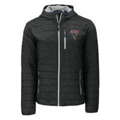 Atlanta Falcons Cutter & Buck Rainier PrimaLoft Eco Insulated Full-Zip Puffer Jacket - Black Jackets