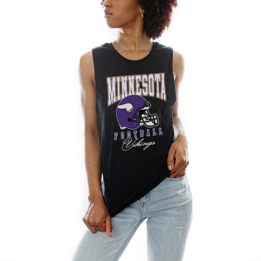 Minnesota Vikings Gameday Couture Women's Preseason Opener Racerback Tank Top - Black Tops
