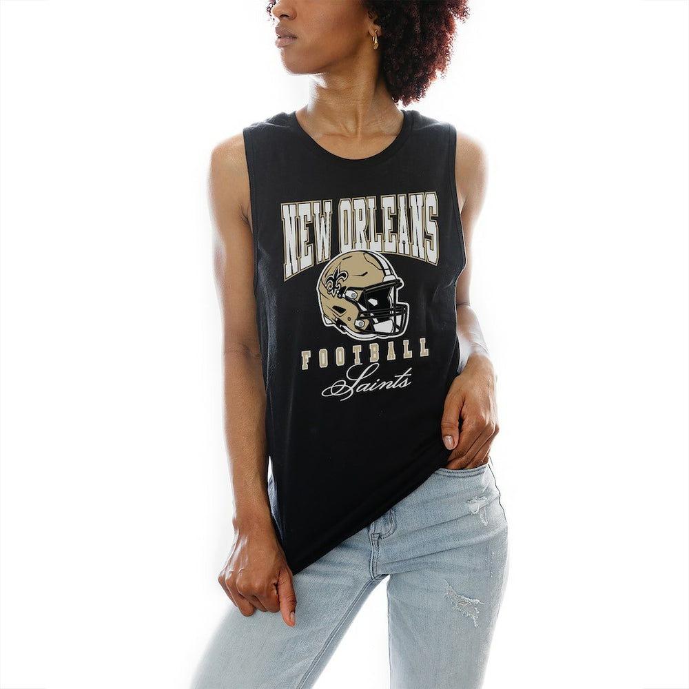 New Orleans Saints Gameday Couture Women's Preseason Opener Racerback Tank Top - Black Tops
