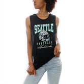 Seattle Seahawks Gameday Couture Women's Preseason Opener Racerback Tank Top - Black Tops