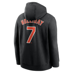 Jackson Holliday Baltimore Orioles Nike Player Name & Number Club Fleece Pullover Hoodie - Black Hoodies