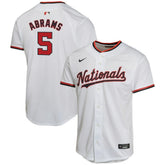 CJ Abrams Washington Nationals Nike Youth Home Game Player Jersey - White Jerseys